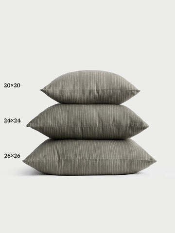 Striped Linen Throw Pillow
