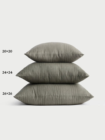 Striped Linen Throw Pillow