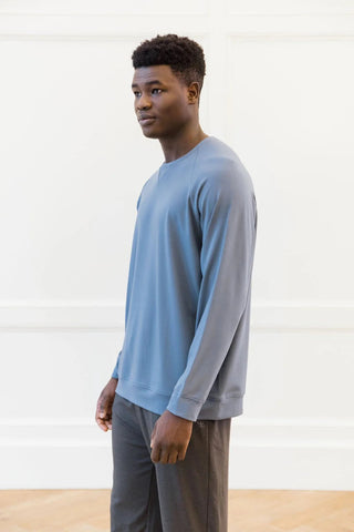 Men's Brushed Bamboo Pullover Crew - Last Chance