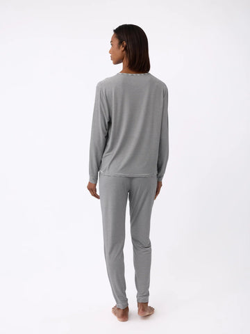 Women's Bamboo Stretch-Knit Long Sleeve Lounge Tee
