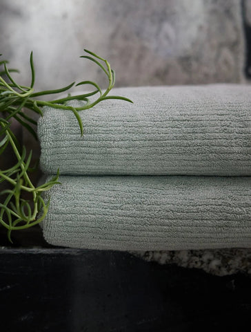 Ribbed Terry Bath Towels