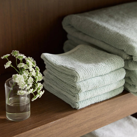 Ribbed Terry Washcloths