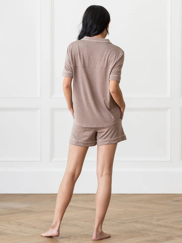 Women's Bamboo Stretch-Knit Short Sleeve Pajama Top - Last Chance