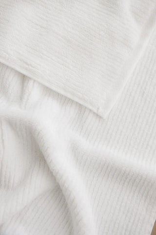 Ribbed Terry Bath Towels