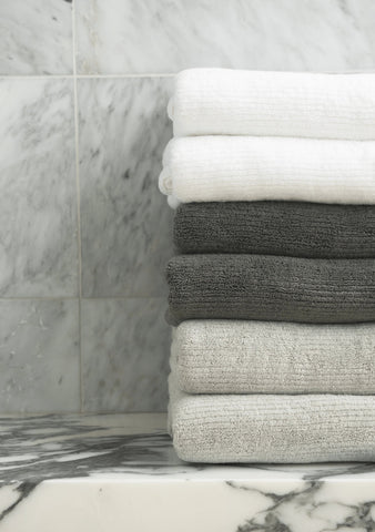 Ribbed Terry Bath Towels