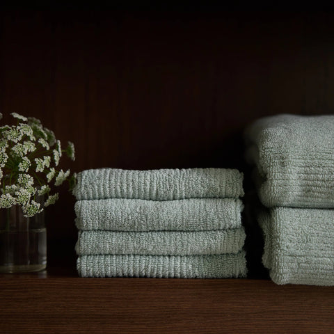 Ribbed Terry Washcloths