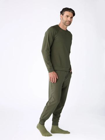 Men's Brushed Bamboo Pullover Crew - Last Chance