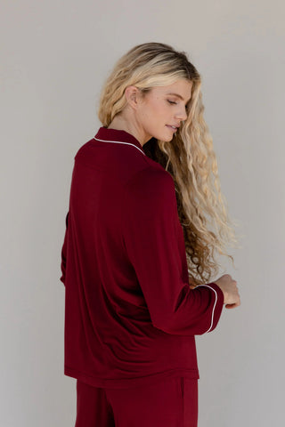 Women's Bamboo Stretch-Knit Long Sleeve Pajama Top - Last Chance