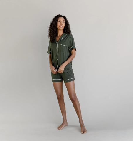 Women's Bamboo Stretch-Knit Short Sleeve Pajama Set - Last Chance