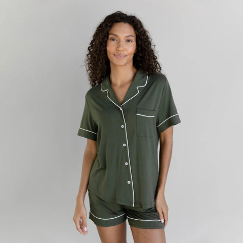 Women's Bamboo Stretch-Knit Short Sleeve Pajama Set - Last Chance