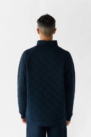 Men's Brushed Bamboo Quilted Snap Pullover - Last Chance