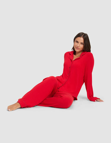 Women's Bamboo Rib-Knit Classic Pajama Pant