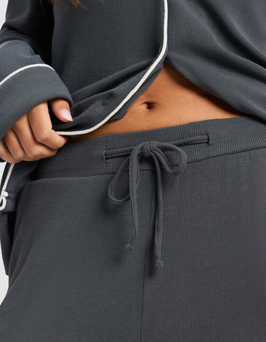 Women's Bamboo Rib-Knit Classic Long Sleeve Pajama Set