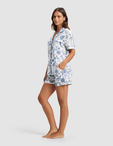Women's Bamboo Stretch-Knit Short Sleeve Pajama Set - Last Chance