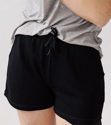Women's Brushed Bamboo Jogger Shorts - Last Chance
