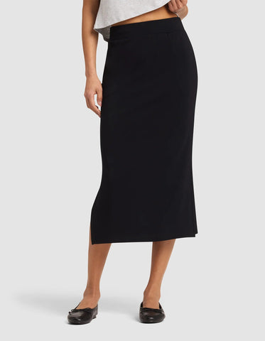 Women's Brushed Bamboo Midi Skirt