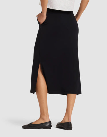 Women's Brushed Bamboo Midi Skirt