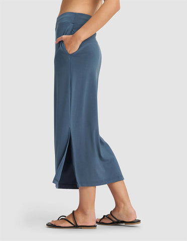 Women's Brushed Bamboo Midi Skirt
