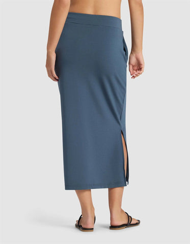 Women's Brushed Bamboo Midi Skirt