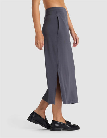 Women's Brushed Bamboo Midi Skirt