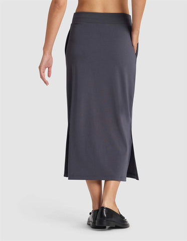 Women's Brushed Bamboo Midi Skirt