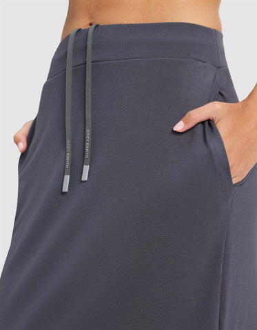 Women's Brushed Bamboo Midi Skirt