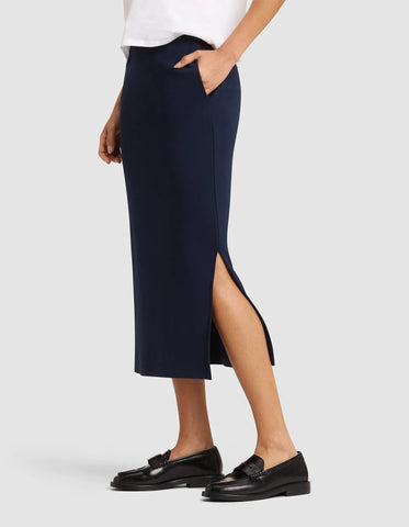 Women's Brushed Bamboo Midi Skirt