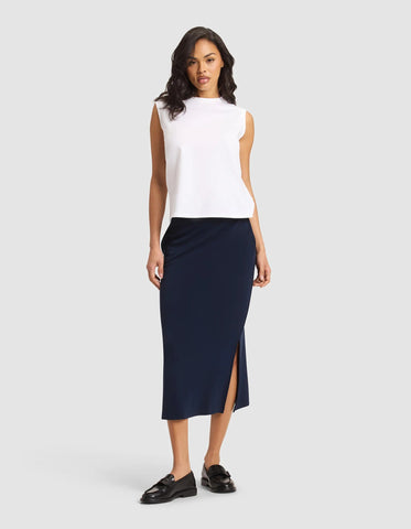 Women's Brushed Bamboo Midi Skirt