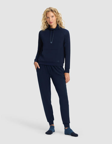 Women's Brushed Bamboo Mock Neck & Jogger Set