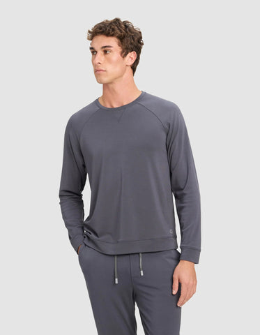 Men's Brushed Bamboo Pullover Crew