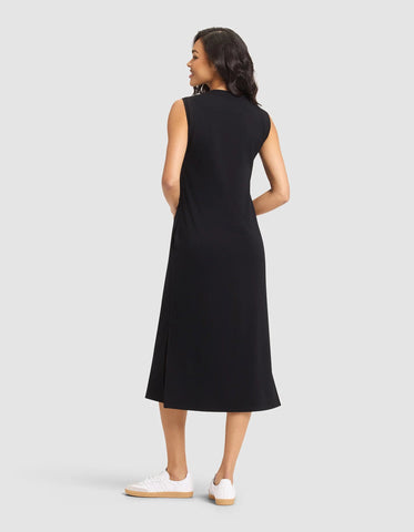 Women's Brushed Bamboo Sleeveless Midi Dress - Last Chance