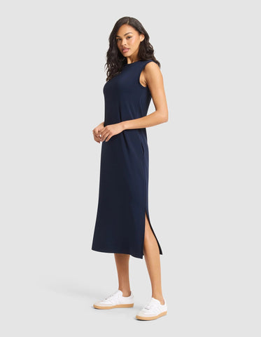 Women's Brushed Bamboo Sleeveless Midi Dress