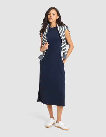 Women's Brushed Bamboo Sleeveless Midi Dress