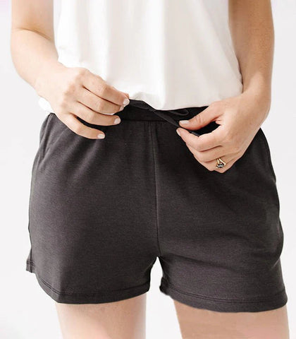 Women's Brushed Bamboo Jogger Shorts - Last Chance