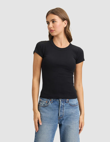 Women's Fine Ribbed Tee