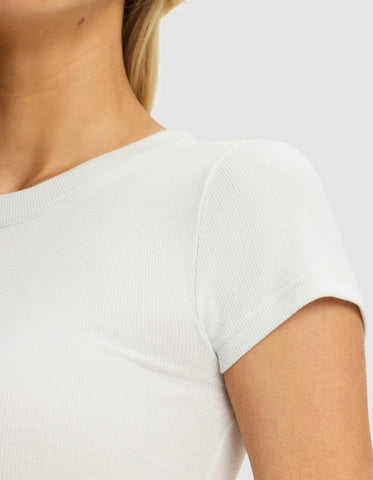 Women's Fine Ribbed Tee