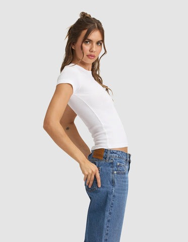 Women's Fine Ribbed Tee