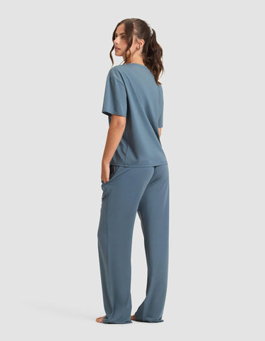 Women's First Layer Pajama Short Sleeve Tee & Pant Set