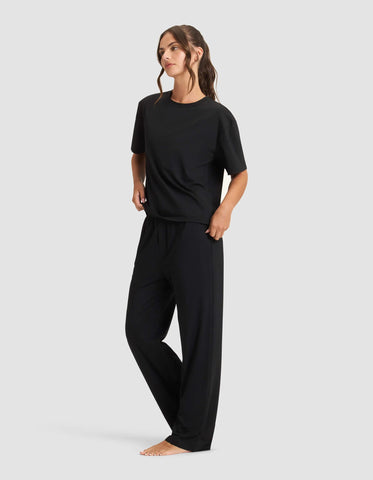 Women's First Layer Pajama Short Sleeve Tee & Pant Set