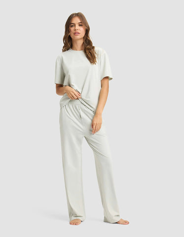 Women's First Layer Pajama Short Sleeve Tee & Pant Set