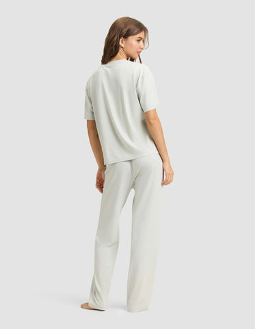 Women's First Layer Pajama Short Sleeve Tee & Pant Set