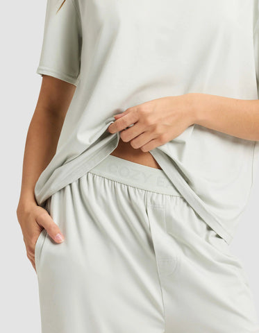 Women's First Layer Pajama Short Sleeve Tee & Pant Set