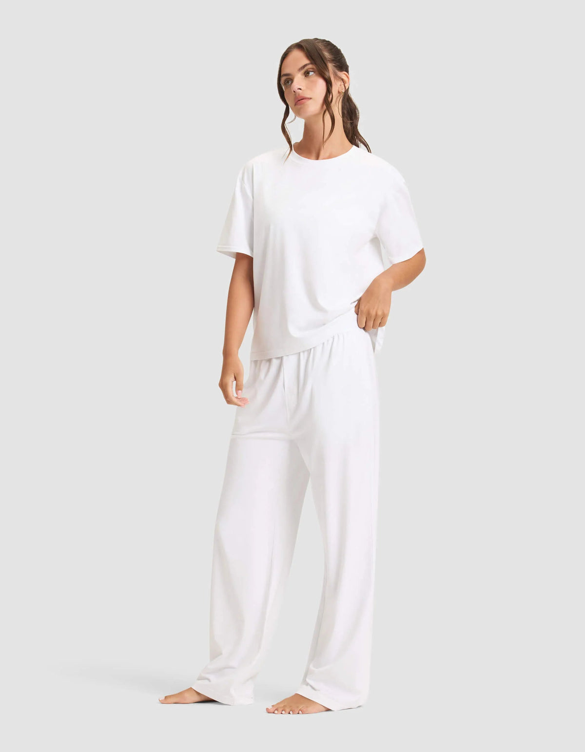 Women's First Layer Pajama Short Sleeve Tee & Pant Set