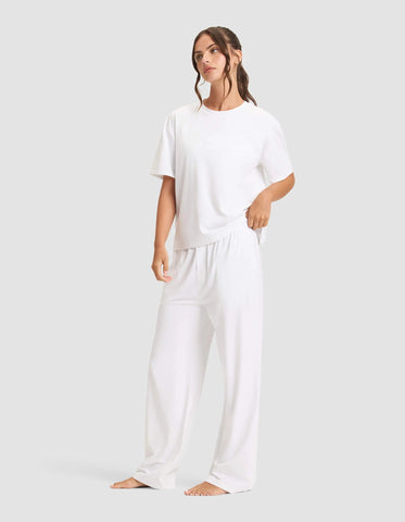 Women's First Layer Pajama Short Sleeve Tee & Pant Set