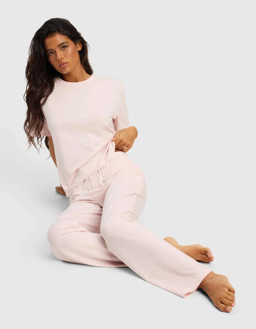 Women's First Layer Pajama Short Sleeve Tee & Pant Set