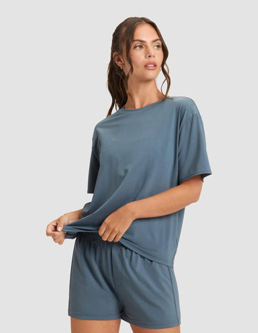 Women's First Layer Pajama Short Sleeve Tee & Boxer Short Set