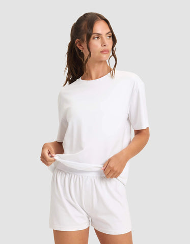 Women's First Layer Pajama Short Sleeve Tee & Boxer Short Set