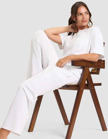 Women's First Layer Pajama Short Sleeve Tee & Pant Set