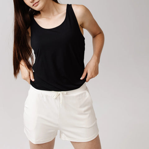 Women's Brushed Bamboo Jogger Shorts - Last Chance