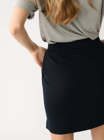 Women's Brushed Bamboo Patch Pocket Skirt - Last Chance